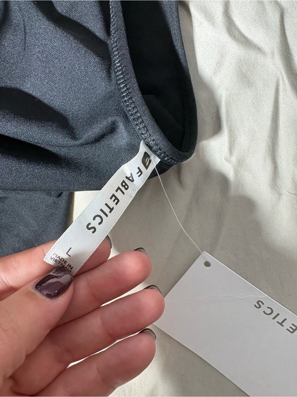 Fabletics Black Racerback Tank Top - Picture 4 of 6